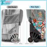 NEW TILAMI Kids 18 inch Rolling Backpack - Durable Waterproof Large Capacity Adjustable Handle Stair Climbing Design for Boys & Girls, Cats Cute