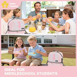 NEW TILAMI Kids Lunch Bag Double Insulated for tilami Rolling Backpack Girls Boys forTravel School Picnic, Fairy Blush