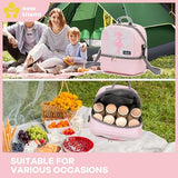 NEW TILAMI Kids Lunch Bag Double Insulated for tilami Rolling Backpack Girls Boys forTravel School Picnic, Fairy Blush