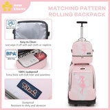 NEW TILAMI Kids Lunch Bag Double Insulated for tilami Rolling Backpack Girls Boys forTravel School Picnic, Fairy Blush