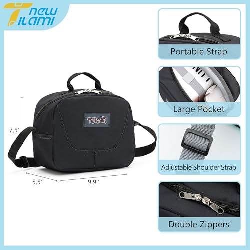 NEW TILAMI Kids Lunch Bag Double Insulated for tilami Rolling Backpack Girls Boys forTravel School Picnic, Midnight Black