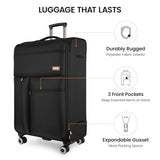 New York XPress 30'' Suitcase w/Double Spinner Wheels,TSA LOCK,Expandable