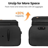 New York XPress 30'' Suitcase w/Double Spinner Wheels,TSA LOCK,Expandable