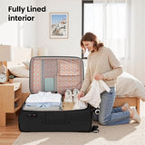 New York XPress 30'' Suitcase w/Double Spinner Wheels,TSA LOCK,Expandable