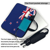New Zealand Flag Printed Laptop Crossbody Bag Crossbody Briefcase Easy To Use When Traveling For Business 14 inch