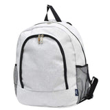 NGIL Canvas School Backpack (Glitter-Silver)