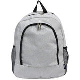 NGIL Canvas School Backpack (Glitter - Silver)