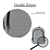 NGIL Canvas School Backpack (Glitter - Silver)