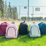 NGIL Canvas School Backpack (Glitter - Silver)