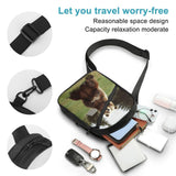 NHYDSPQ Sling Bag Crossbody Backpack,Hi Bear Sit on The Lawn Print Chest Bag,Crossbody Bags Fanny Pack Chest Bag
