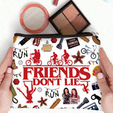 Niarezom Stranger TV Makeup Bag, Movie Theme Cosmetic Bag, Perfect Birthday, Christmas, Anniversary, Graduation Gifts for Bestie, Sister, Friends, Movie Fans