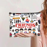 Niarezom Stranger TV Makeup Bag, Movie Theme Cosmetic Bag, Perfect Birthday, Christmas, Anniversary, Graduation Gifts for Bestie, Sister, Friends, Movie Fans