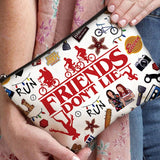 Niarezom Stranger TV Makeup Bag, Movie Theme Cosmetic Bag, Perfect Birthday, Christmas, Anniversary, Graduation Gifts for Bestie, Sister, Friends, Movie Fans