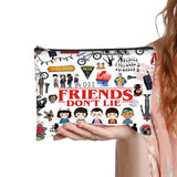 Niarezom Stranger TV Makeup Bag, Movie Theme Cosmetic Bag, Perfect Birthday, Christmas, Anniversary, Graduation Gifts for Bestie, Sister, Friends, Movie Fans