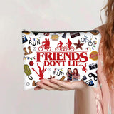 Niarezom Stranger TV Makeup Bag, Movie Theme Cosmetic Bag, Perfect Birthday, Christmas, Anniversary, Graduation Gifts for Bestie, Sister, Friends, Movie Fans
