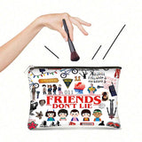 Niarezom Stranger TV Makeup Bag, Movie Theme Cosmetic Bag, Perfect Birthday, Christmas, Anniversary, Graduation Gifts for Bestie, Sister, Friends, Movie Fans