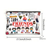 Niarezom Stranger TV Makeup Bag, Movie Theme Cosmetic Bag, Perfect Birthday, Christmas, Anniversary, Graduation Gifts for Bestie, Sister, Friends, Movie Fans