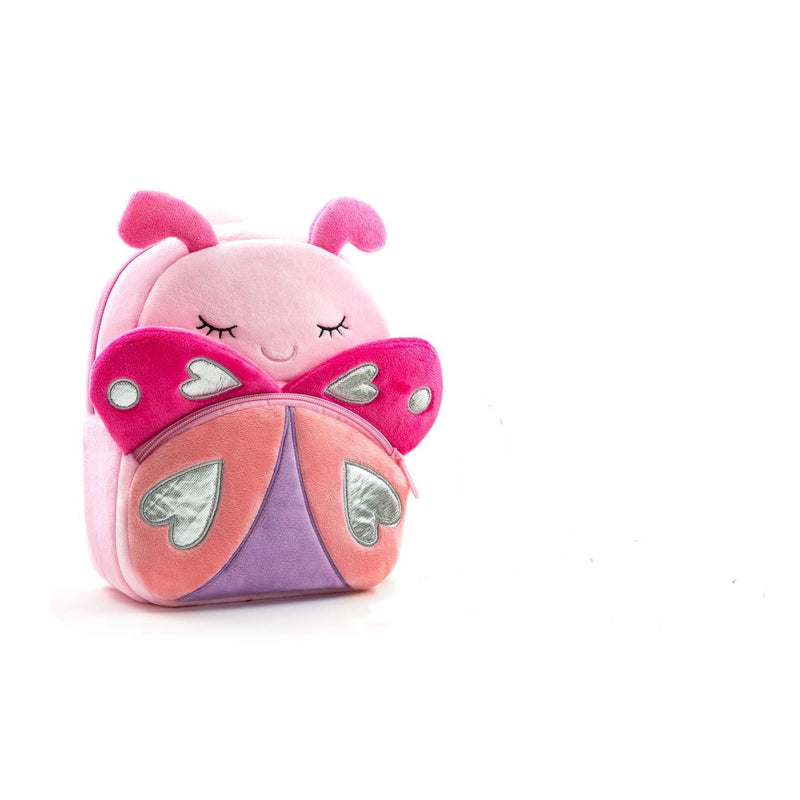 NICE CHOICE Cute Toddler Backpack Toddler Bag Plush Animal Cartoon Mini Travel Bag for Baby Girl Boy 2 - 6 Years(Pink Butterfly)