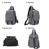 NICGID Sling Bag Backpack, 13.3'' Laptop Bag Crossbody Shoulder Chest Backpacks Travel Outdoors for Men Women