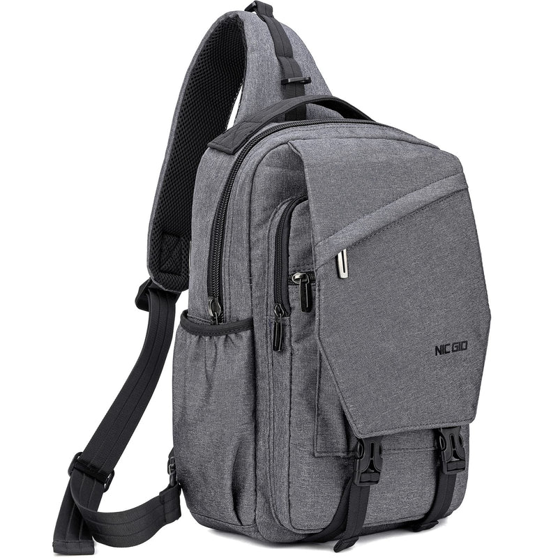 NICGID Sling Bag Backpack, 13.3'' Laptop Bag Crossbody Shoulder Chest Backpacks Travel Outdoors for Men Women