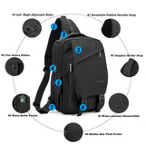 NICGID Sling Bag Backpack, 13.3'' Laptop Bag Crossbody Shoulder Chest Backpacks Travel Outdoors for Men Women