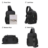 NICGID Sling Bags Chest Shoulder Backpacks, 13.3'' Laptop Backpack Crossbody Messenger Bag Travel Outdoor Men Women