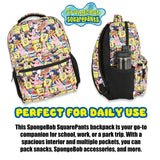 Nickelodeon SpongeBob Backpack for Kids - Officially Licensed SpongeBob SquarePants, Mr. Krabs, Squidward, Plankton Bookbag for Boys and Girls Kids and Adults - Laptop and Lunchbox Compartment