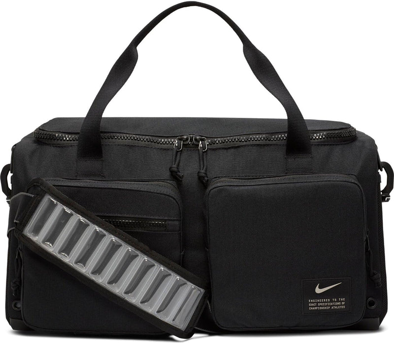 NIKE CK2795 - 010 Utility Power Gym Bag Men's BLACK/BLACK/ENIGMA STONE Size 1SIZE, Black/Black/Enigma Stone, One Size, Sport