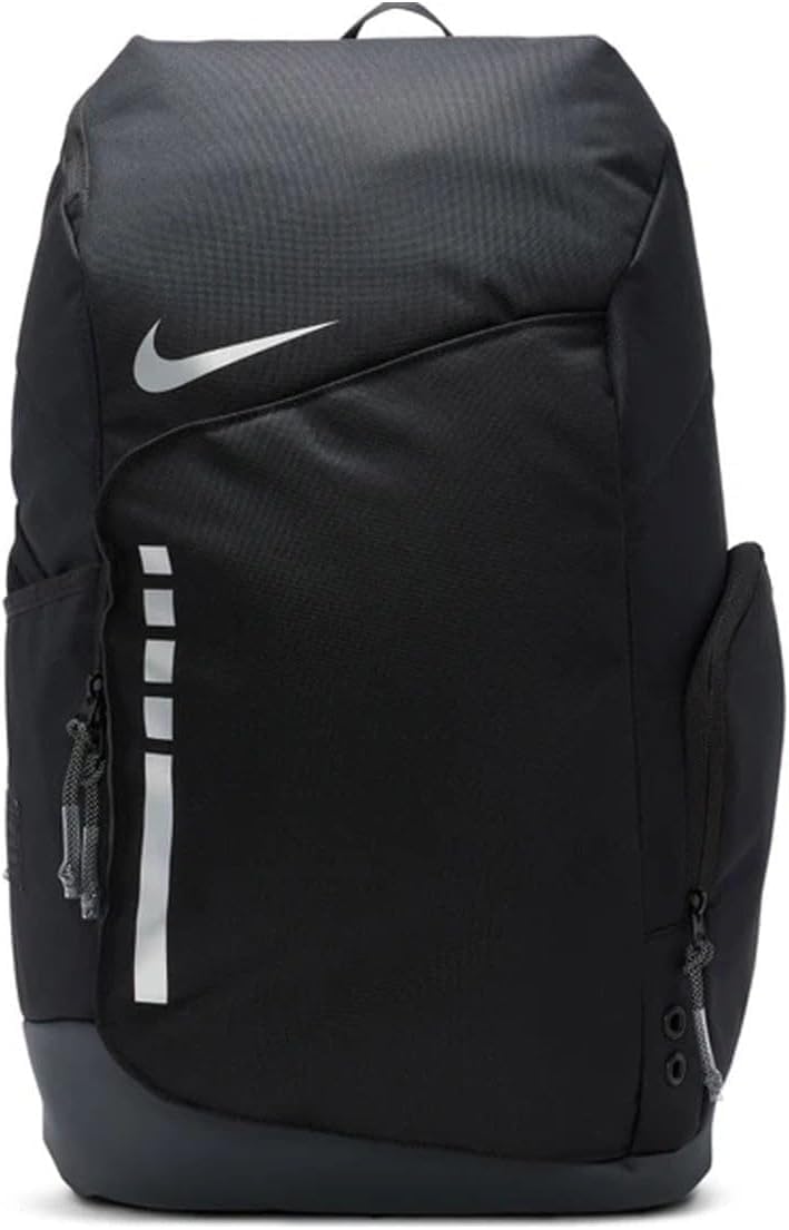 Nike Elite Team Backpack – Athletic Training & Gym Bag with Multiple Storage Compartments, Durable Performance Backpack, Unisex, Black/Anthracite/Metallic Silver - One size