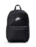 Nike Heritage Backpack, Black/Black/White, MISC