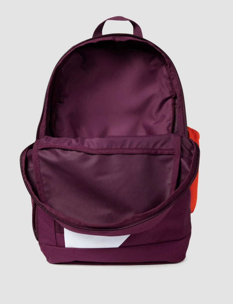 Nike Kid's Elemental Backpack (20L), Bordeaux/Orange/White, MISC