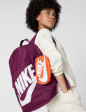 Nike Kid's Elemental Backpack (20L), Bordeaux/Orange/White, MISC