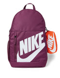 Nike Kid's Elemental Backpack (20L), Bordeaux/Orange/White, MISC