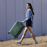 NINETYGO Carry On Suitcase, 20 Inch Carry - On Luggage with Double Spinner Wheels, Anti - Burst Zipper, Hard Case PC Suitcase Carry On, Lightweight Travel Luggage, TSA Approved (Seaweed Green, Hudson)
