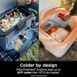 Ninja FB151BL FrostVault 50qt Hard Cooler with Dry Zone, Integrated Fridge-Temp Dry Storage Drawer, Premium Heavy-Duty Insulated Cooler, Keeps Ice for Days, Lakeshore Blue
