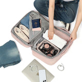NISHEL Carry On Backpack for Women, 28.3L Travel Backpack with Suitcase - Style Opening, Travel Bag fits 15.6 Inch Laptop, Flight Approved Weekender Bag for Business, PINK