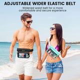 Niveaya IPX8 Waterproof Fanny Pack - 2 Pack, Floating Dry Bag Pouch, Phone Waterproof Waist Pouch Dry Bag, Beach, Kayaking, Swimming, Boat Essentials, for iPhone 17/16/15/14/13/12 Pro Max up to 9.5"