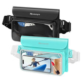 Niveaya IPX8 Waterproof Fanny Pack - 2 Pack, Floating Dry Bag Pouch, Phone Waterproof Waist Pouch Dry Bag, Beach, Kayaking, Swimming, Boat Essentials, for iPhone 17/16/15/14/13/12 Pro Max up to 9.5