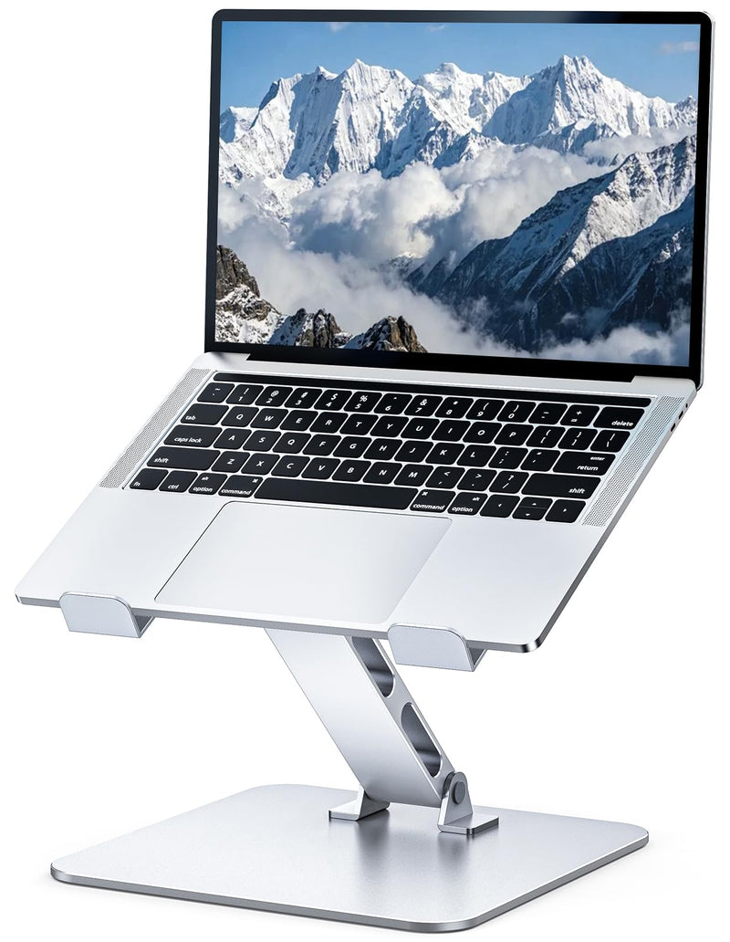 Niweya Adjustable Ergonomic Laptop Stand for Desk, Foldable Computer Stand, Stable Aluminum Lectern Notebook Riser & Portable Laptop Holder Mount Compatible with 10 - 16" MacBook Pro/Air, Dell, HP