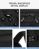 Nixjoro 40x30x15 cm Personal Item Travel Bag,16x12x6 inch Small Carry On Backpack 20L, Flight Approved Underseat Travel Luggage Bag,Mochila de Viaje,Cabin Size Lightweight Black