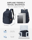 Nixjoro 40x30x15cm Personal Item Bag Travel Backpack Carry On Flight Approved with Anti - Theft Pocket Water - resistant Casual Daypack for Weekender Business Hiking,Black