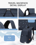 Nixjoro 40x30x15cm Personal Item Bag Travel Backpack Carry On Flight Approved with Anti - Theft Pocket Water - resistant Casual Daypack for Weekender Business Hiking,Black