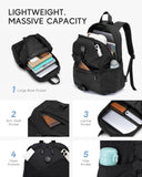 Nixjoro Personal Item Bag 17x10x9 40x30x20 cm Travel Bag Lightweight Underseat Luggage Bag Mochila Para Viaje En Avion for Men Women (Black)