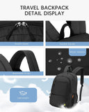 Nixjoro Personal Item Bag 17x10x9 Travel Backpack Carry On Flight Approved Ryanair 40x20x25cm Lightweight Waterproof Causal Bookbag for College, Travel (Blue)