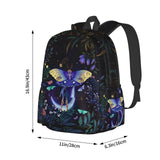 Nmbvcxz Moon - Moth Backpack for Women 16.7 inch Travel Casual Laptop Backpack Lightweight Waterproof Durable Hiking Daypack