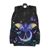 Nmbvcxz Moon - Moth Backpack for Women 16.7 inch Travel Casual Laptop Backpack Lightweight Waterproof Durable Hiking Daypack