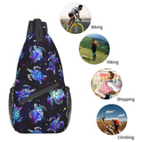 Nmbvcxz Sea turtle Sling Bag Crossbody Bag for Women Men Sling Backpack Casual Travel Hiking Daypack Chest Shoulder Bag