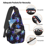 Nmbvcxz Sea turtle Sling Bag Crossbody Bag for Women Men Sling Backpack Casual Travel Hiking Daypack Chest Shoulder Bag