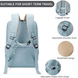 NOBLEMAN 25L Large Travel Laptop Backpack for Women, Professional Adult Office Commuter Womens Computer Backpack, Luxury Lightweight Personal Item Bag For Airlines Fits 16 Laptop (Aqua)
