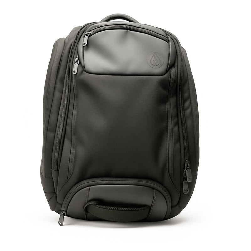 Nocqua 6 - in - 1 Convertible Travel Backpack, 40 - 55L Expandable Carry - On, Ergonomic Design with Drink Holders & Padded Laptop Pocket, Weather - Resistant Ballistic Nylon, Black - Travel Bag for Men & Women